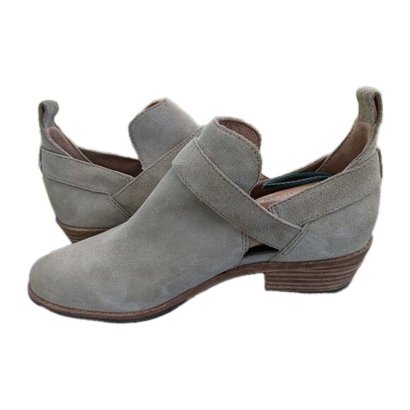Frye Mia Suede Cut Out Boots Women’s Size 9 Taupe Tan - Picture 2 of 9